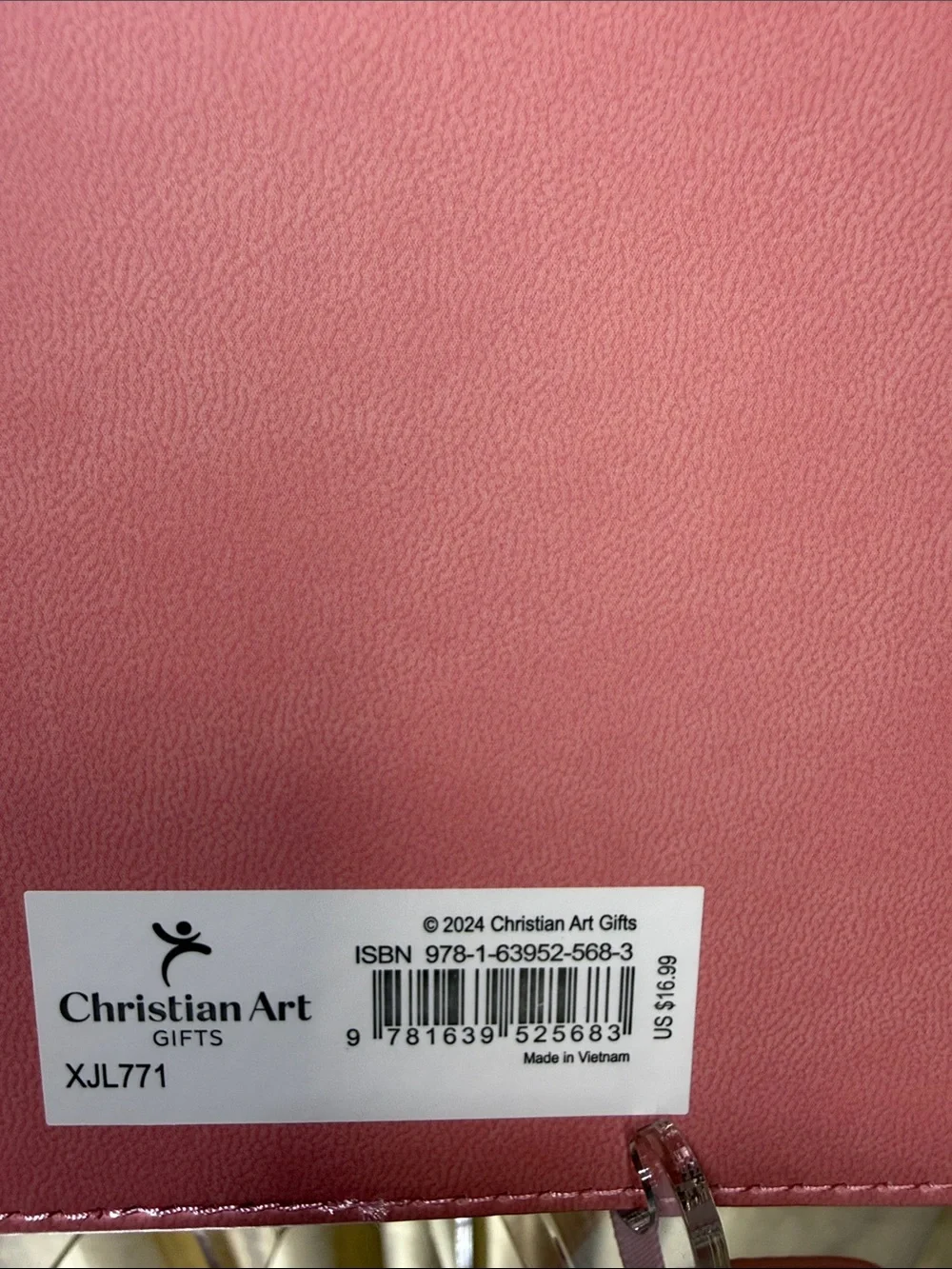 Walk by Faith Pink Leatherette Journal • 8.5 x 6 in • Scripture Pages
